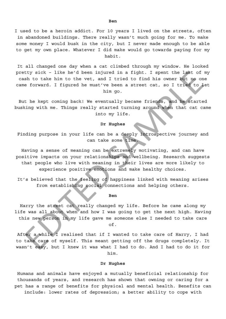 Script writing sample