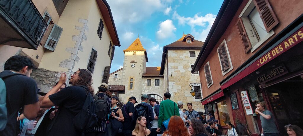 Networking at Cafe des Arts